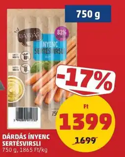 PENNY Dárdás ínyenc sertésvirslí ajánlat