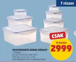 PENNY Frissentartó doboz készlet ajánlat