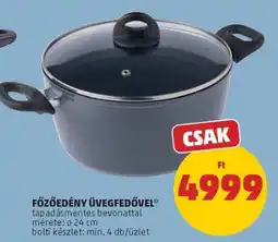PENNY Főzőedény üvegfedővel ajánlat