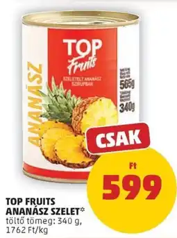 PENNY Top fruits ananász szelet ajánlat