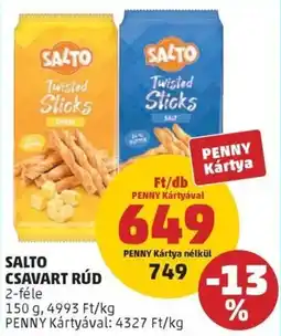 PENNY Salto csavart rúd ajánlat