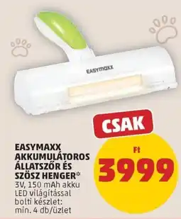 PENNY Easymaxx akkumulátoros állatszór és szösz henger ajánlat