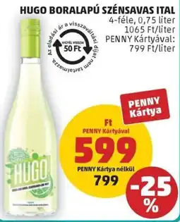 PENNY Hugo boralapú szénsavas ital ajánlat