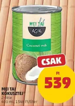 PENNY Mei Tai kókusztej ajánlat