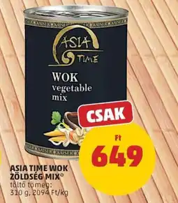 PENNY Asia time wok zöldség mix ajánlat