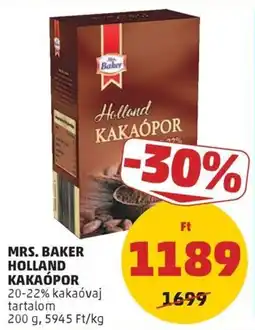 PENNY Mrs. Baker holland kakaópor ajánlat