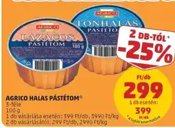 PENNY Agrico halas pástétom ajánlat