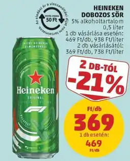 PENNY Heineken dobozos sör ajánlat