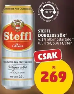 PENNY Steffl dobozos sör ajánlat