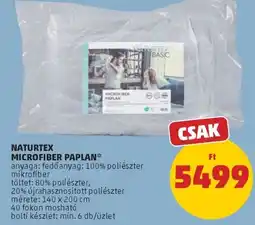 PENNY Naturtex microfiber paplan ajánlat