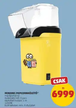 PENNY Minions popcornkészítő ajánlat