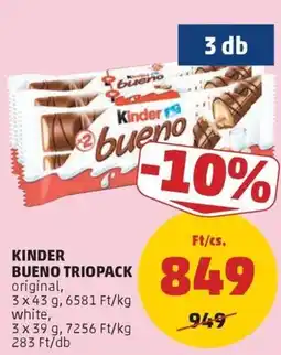 PENNY Kinder bueno triopack ajánlat