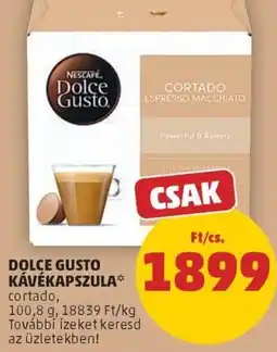 PENNY Nescafe Dolce Gusto kávékapszula cortado ajánlat