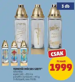PENNY Temetői mécses szett ajánlat