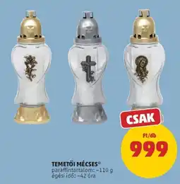 PENNY temetői mécses ajánlat