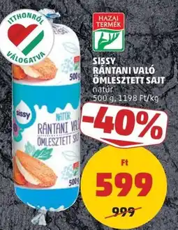 PENNY Sissy rántani való ömlesztett sajt ajánlat