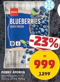 PENNY Penny gyorsfagyasztott blueberries ajánlat