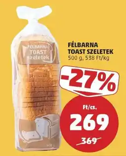 PENNY Félbarna toast szeletek ajánlat
