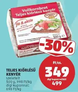 PENNY Schneider Brot Vollkornbrot Teljes kiörlésű kenyer ajánlat