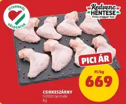 PENNY Kedvenc Hentese Csirkeszárny ajánlat