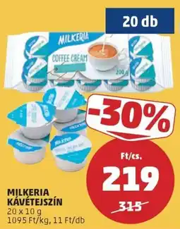 PENNY Milkeria kávétejszín ajánlat
