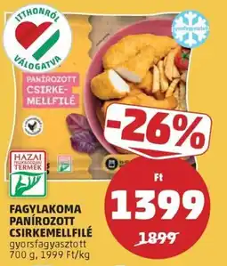 PENNY Fagylakoma panírozott csirkemellfilé ajánlat