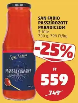 PENNY San Fabio passzírozott paradicsom ajánlat