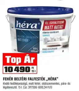 OBI Héra fehér beltéri falfesték ajánlat