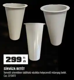 OBI Sírváza betét ajánlat