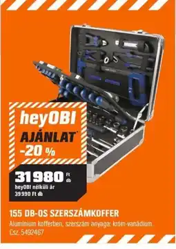 OBI heyobi 155 db-os szerszámkoffer ajánlat