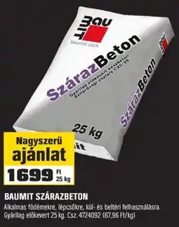 OBI Baumit szárazbeton ajánlat