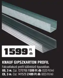 OBI Knauf gipszkarton profil ajánlat