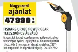 OBI Fiskars upx86 power gear teleszkópos ágvágó ajánlat