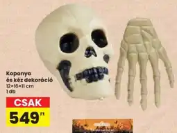 Interspar Koponya és kéz dekoráció ajánlat