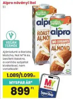 Interspar Alpro növényi ital ajánlat