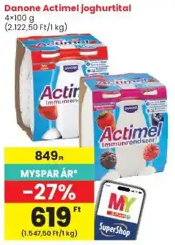 Interspar Danone Actimel joghurtital ajánlat