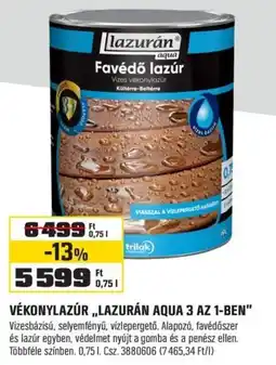 OBI Lazurán vekonylazur ajánlat