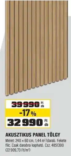 OBI Akusztikus panel tölgy ajánlat