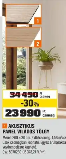 OBI Akusztikus panel világos tölgy ajánlat