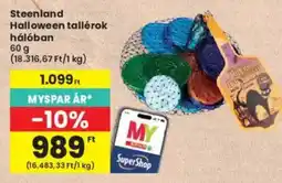 Interspar Steenland halloween tallérok hálóban ajánlat