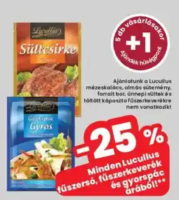 Interspar Lucullus fűszerkeverék ajánlat