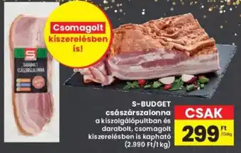 Interspar S-budget császárszalonna ajánlat
