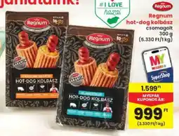 Interspar Regnum hot-dog kolbász ajánlat