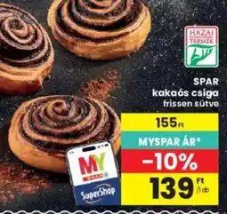 Interspar spar kakaós csiga ajánlat