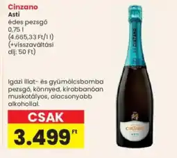 Interspar Cinzano Asti ajánlat