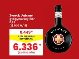 Interspar Zwack Unicum ajánlat