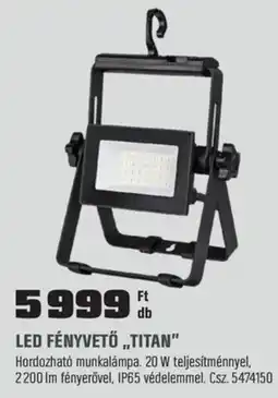 OBI Led fényvető titan ajánlat