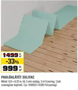 OBI Padlóalátét selitac ajánlat