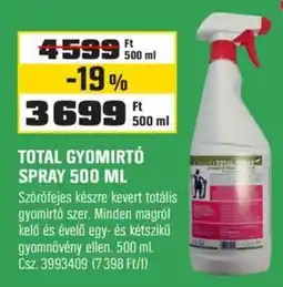 OBI Total gyomirtó spray ajánlat