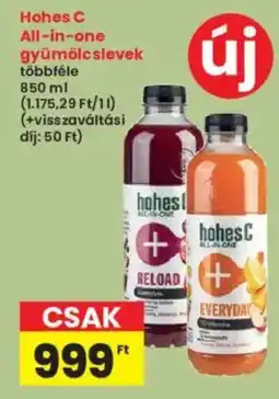 Interspar Hohes C all-in-one gyümölcslevek ajánlat